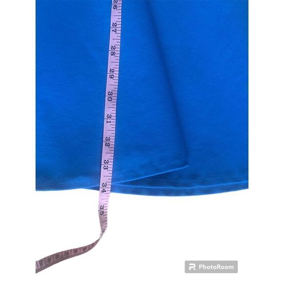 Diane von Furstenberg Women's Blue Sleeveless A-Line Dress Size 12 - Picture 4 of 6